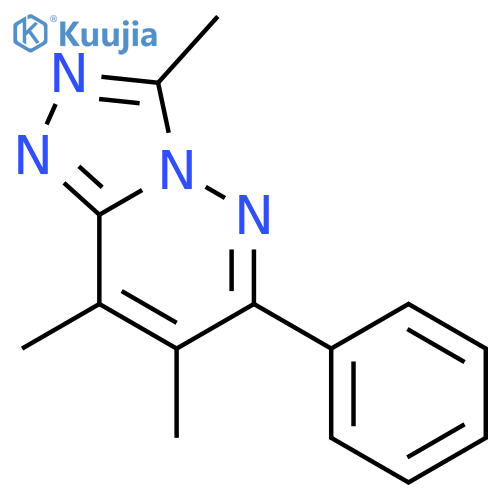 1,2,4-TRIAZOLO[4,3-B]PYRIDAZINE, 3,7,8-TRIMETHYL-6-PHENYL- structure