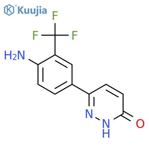 3(2H)-PYRIDAZINONE, 6-[4-AMINO-3-(TRIFLUOROMETHYL)PHENYL]- structure