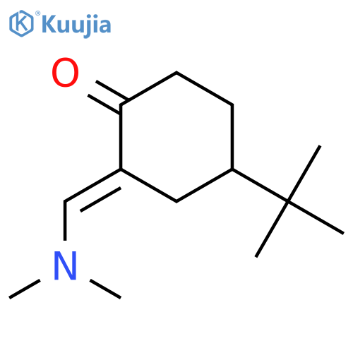 4-tert-butyl-2-(dimethylamino)methylidenecyclohexan-1-one structure