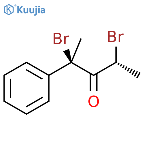 3-PENTANONE, 2,4-DIBROMO-2-PHENYL-, (R*,R*)- structure