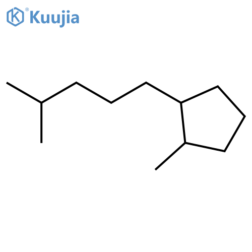 trans-1-Methyl-2-(4-methylpentyl)cyclopentane structure