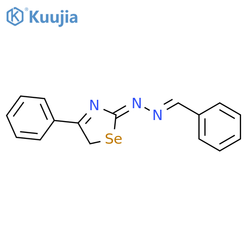 BENZALDEHYDE, (4-PHENYL-2(5H)-SELENAZOLYLIDENE)HYDRAZONE structure