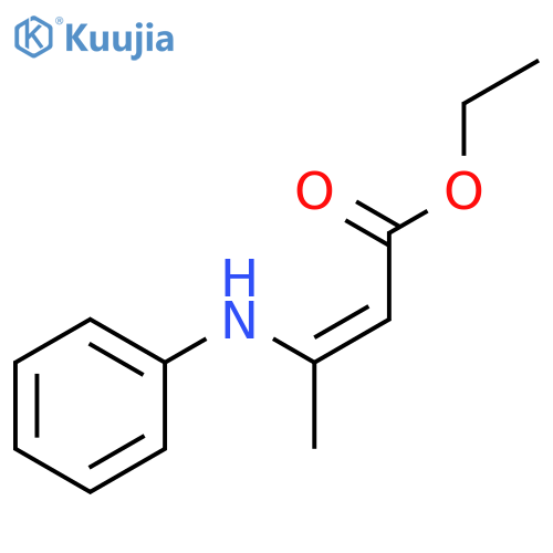 2-Butenoic acid, 3-(phenylamino)-, ethyl ester, (2Z)- structure