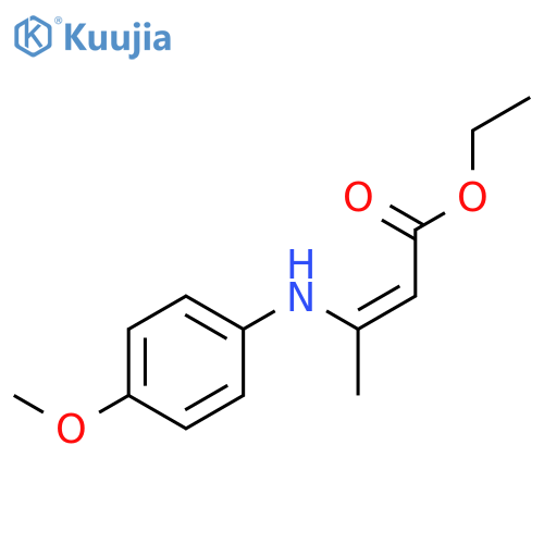 2-Butenoic acid, 3-[(4-methoxyphenyl)amino]-, ethyl ester, (2Z)- structure