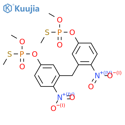 Phosphorothioic acid, O,O'-[methylenebis(4-nitro-3,1-phenylene)] O,O',S,S'-tetramethyl ester (9CI) structure