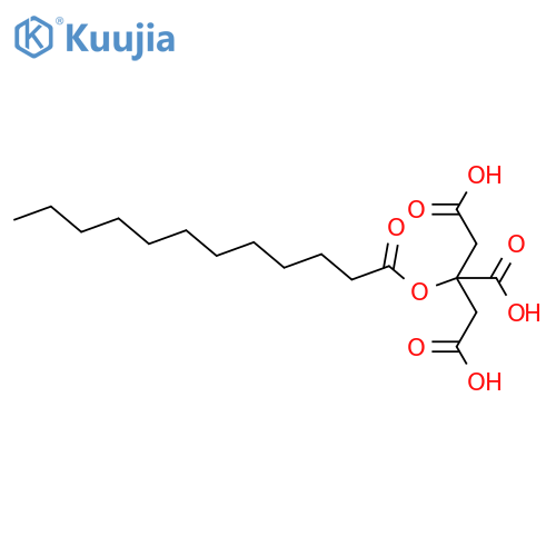 1,2,3-Propanetricarboxylic acid, 2-[(1-oxododecyl)oxy]- structure
