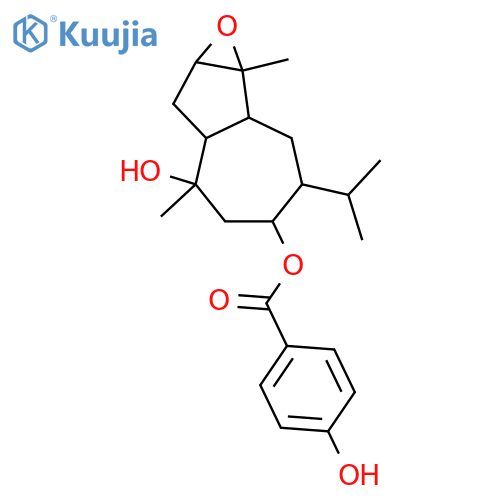 Benzoic acid,4-hydroxy-,decahydro-6-hydroxy-1a,6-dimethyl-3-(1-methylethyl)azuleno[1,2-b]oxiren-4-ylester structure