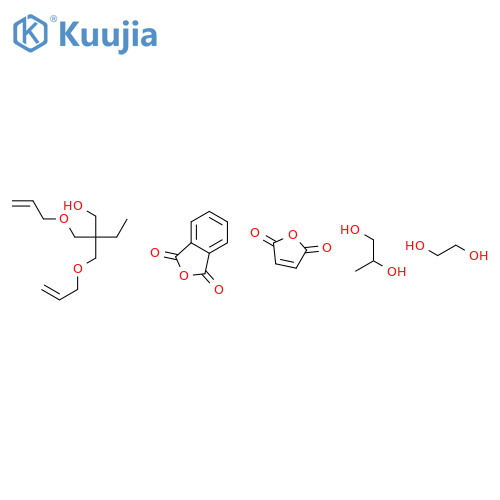 Ethylene glycol,1,2-propanediol,trimethylolpropane diallyl ether,maleic anhydride,phthalic anhydride polymer structure