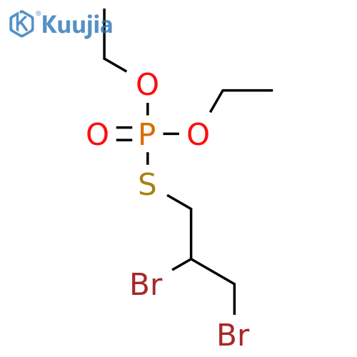 PHOSPHOROTHIOIC ACID, S-(2,3-DIBROMOPROPYL) O,O-DIETHYL ESTER structure