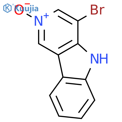 5H-PYRIDO[4,3-B]INDOLE, 4-BROMO-, 2-OXIDE structure