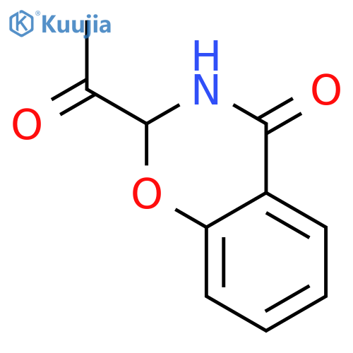 4H-1,3-Benzoxazin-4-one, 2-acetyl-2,3-dihydro- structure