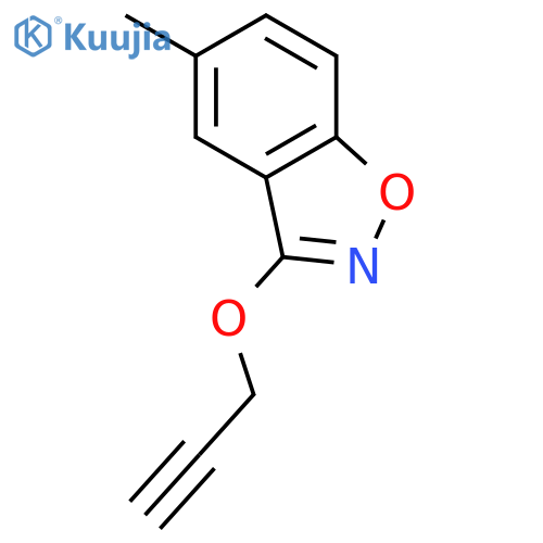 1,2-Benzisoxazole, 5-methyl-3-(2-propynyloxy)- structure