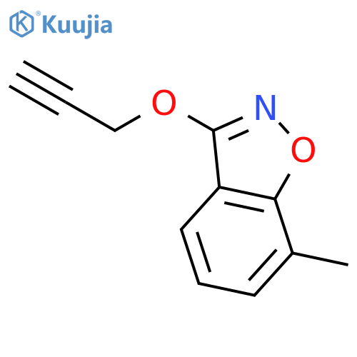 1,2-Benzisoxazole, 7-methyl-3-(2-propynyloxy)- structure