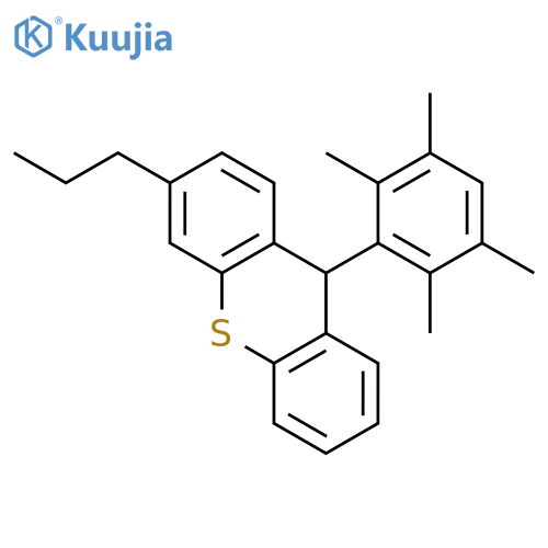 9H-THIOXANTHENE, 3-PROPYL-9-(2,3,5,6-TETRAMETHYLPHENYL)- structure