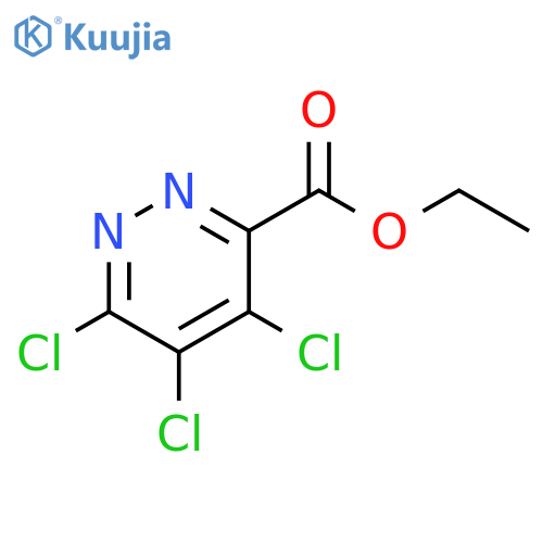 3-Pyridazinecarboxylic acid, 4,5,6-trichloro-, ethyl ester structure