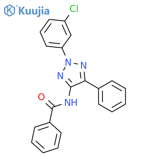 BENZAMIDE, N-[2-(3-CHLOROPHENYL)-5-PHENYL-2H-1,2,3-TRIAZOL-4-YL]- structure
