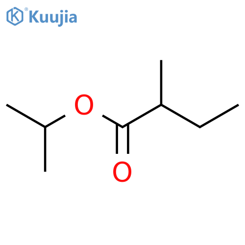 Butanoic acid,2-methyl-, 1-methylethyl ester structure