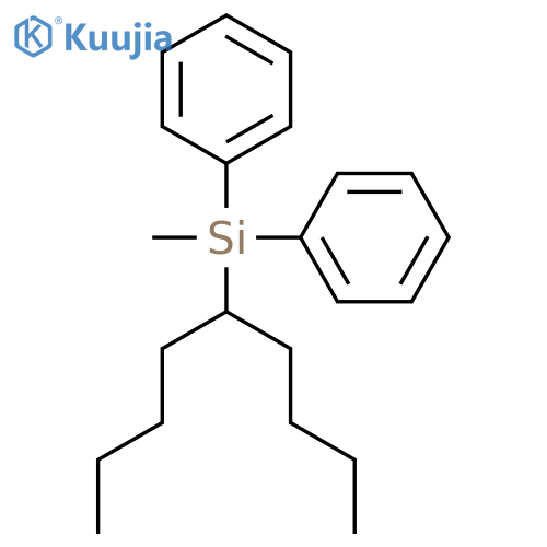 Silane, (1-butylpentyl)methyldiphenyl- structure