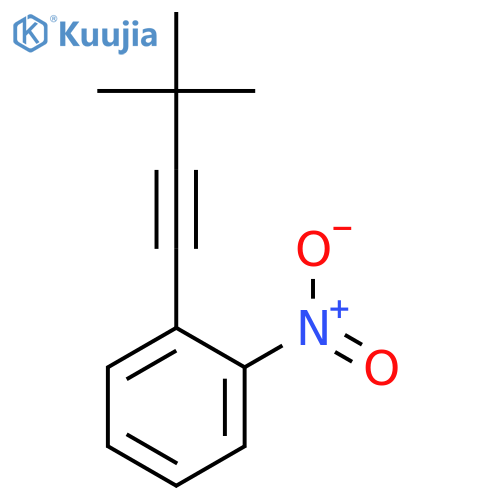 Benzene, 1-(3,3-dimethyl-1-butynyl)-2-nitro- structure