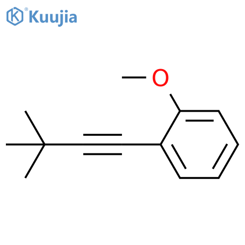 Benzene, 1-(3,3-dimethyl-1-butynyl)-2-methoxy- structure