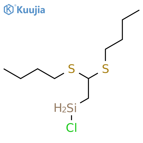 SILANE, [2,2-BIS(BUTYLTHIO)ETHYL]CHLORO- structure