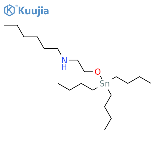 1-HEXANAMINE, N-[2-[(TRIBUTYLSTANNYL)OXY]ETHYL]- structure