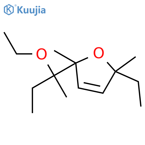 Furan, 2-(1-ethoxy-1-methylpropyl)-5-ethyl-2,5-dihydro-2,5-dimethyl- structure