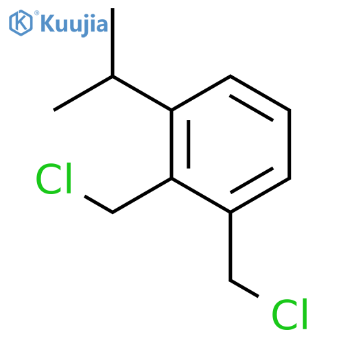 BENZENE, BIS(CHLOROMETHYL)(1-METHYLETHYL)- structure