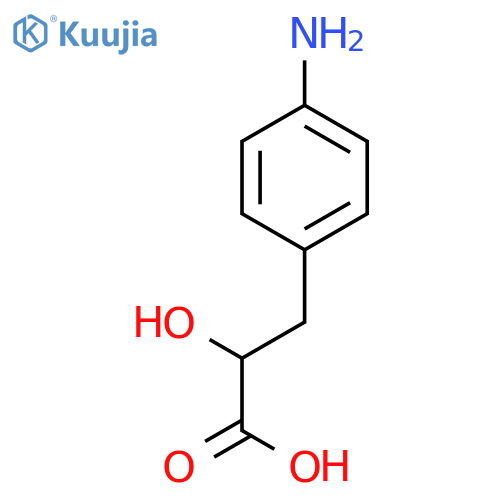 (2S)-3-(4-aminophenyl)-2-hydroxypropanoic acid structure