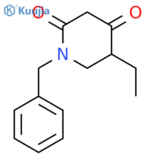 1-Benzyl-5-ethylpiperidine-2,4-dione structure
