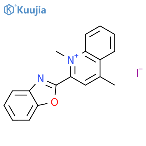 QUINOLINIUM, 2-(2-BENZOXAZOLYL)-1,4-DIMETHYL-, IODIDE structure