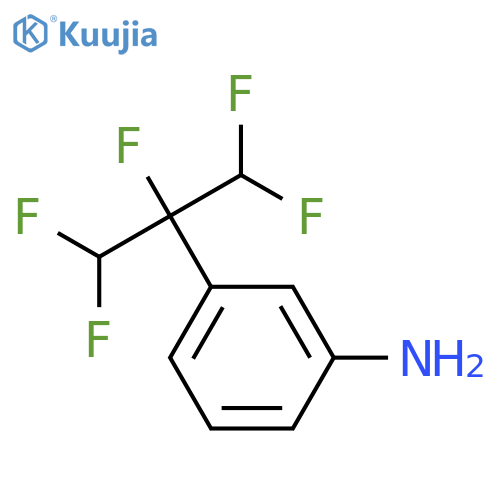 Benzenamine, 3-[1-(difluoromethyl)-1,2,2-trifluoroethyl]- structure