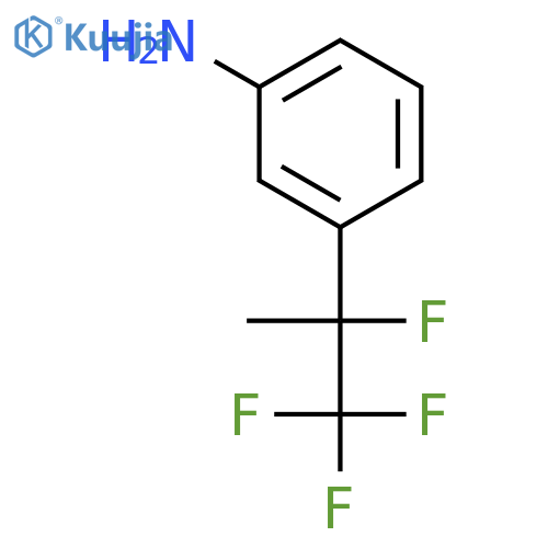 BENZENAMINE, 3-(1,2,2,2-TETRAFLUORO-1-METHYLETHYL)- structure