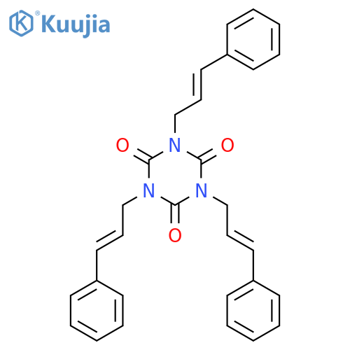 1,3,5-Triazine-2,4,6(1H,3H,5H)-trione, 1,3,5-tris(3-phenyl-2-propenyl)- structure