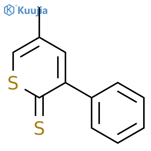 2H-Thiopyran-2-thione, 5-methyl-3-phenyl- structure