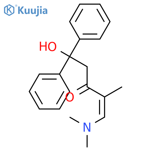 1-PENTEN-3-ONE, 1-(DIMETHYLAMINO)-5-HYDROXY-2-METHYL-5,5-DIPHENYL- structure