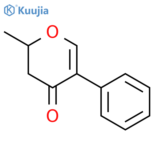 4H-Pyran-4-one, 2,3-dihydro-2-methyl-5-phenyl- structure