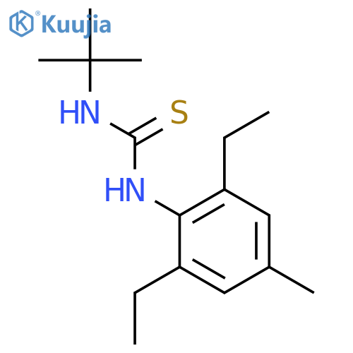 THIOUREA, N-(2,6-DIETHYL-4-METHYLPHENYL)-N'-(1,1-DIMETHYLETHYL)- structure
