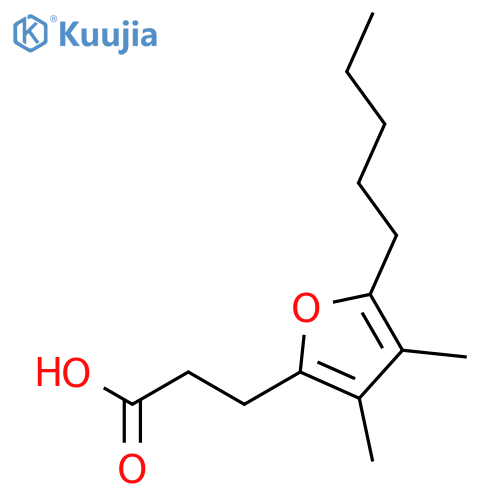3, 4-Dimethyl-5-pentyl-2-furanpropanoic acid structure