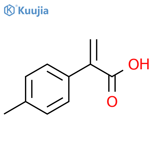 Benzeneacetic acid, 4-methyl-α-methylene- structure