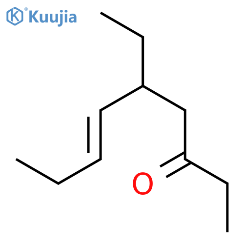 6-NONEN-3-ONE, 5-ETHYL-, (6E)- structure