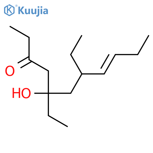 8-Undecen-3-one, 5,7-diethyl-5-hydroxy-, (8E)- structure