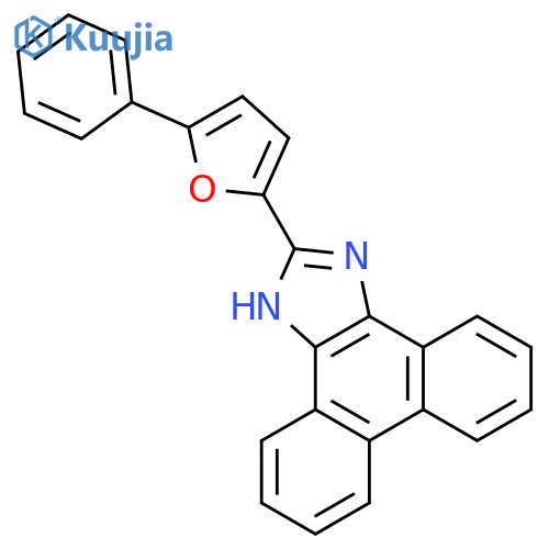 1H-Phenanthro[9,10-d]imidazole, 2-(5-phenyl-2-furanyl)- structure