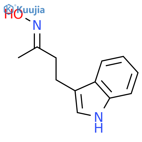 2-Butanone, 4-(1H-indol-3-yl)-, oxime, (2E)- structure