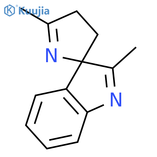 SPIRO[3H-INDOLE-3,2'-[2H]PYRROLE], 3',4'-DIHYDRO-2,5'-DIMETHYL- structure