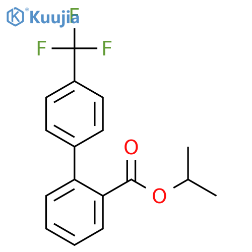[1,1'-BIPHENYL]-2-CARBOXYLIC ACID, 4'-(TRIFLUOROMETHYL)-, 1-METHYLETHYL ESTER structure