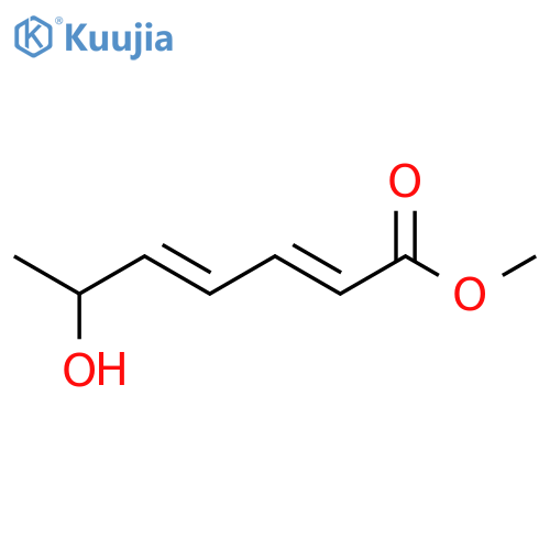 2,4-Heptadienoic acid, 6-hydroxy-, methyl ester, (2E,4E)- structure