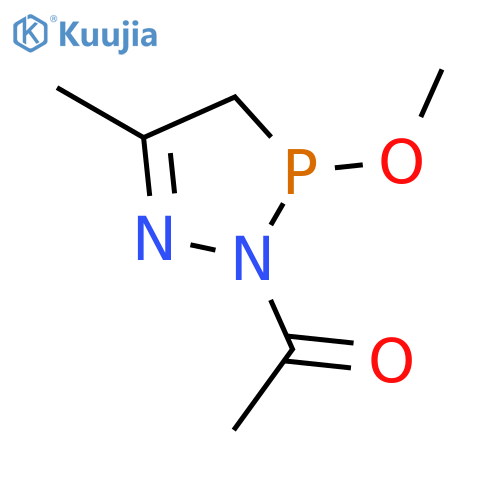 2H-1,2,3-DIAZAPHOSPHOLE, 2-ACETYL-3,4-DIHYDRO-3-METHOXY-5-METHYL- structure
