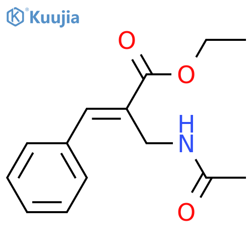 2-PROPENOIC ACID, 2-[(ACETYLAMINO)METHYL]-3-PHENYL-, ETHYL ESTER, (2E)- structure