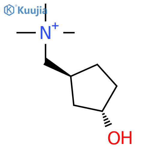 Cyclopentanemethanaminium, 3-hydroxy-N,N,N-trimethyl-, trans- structure